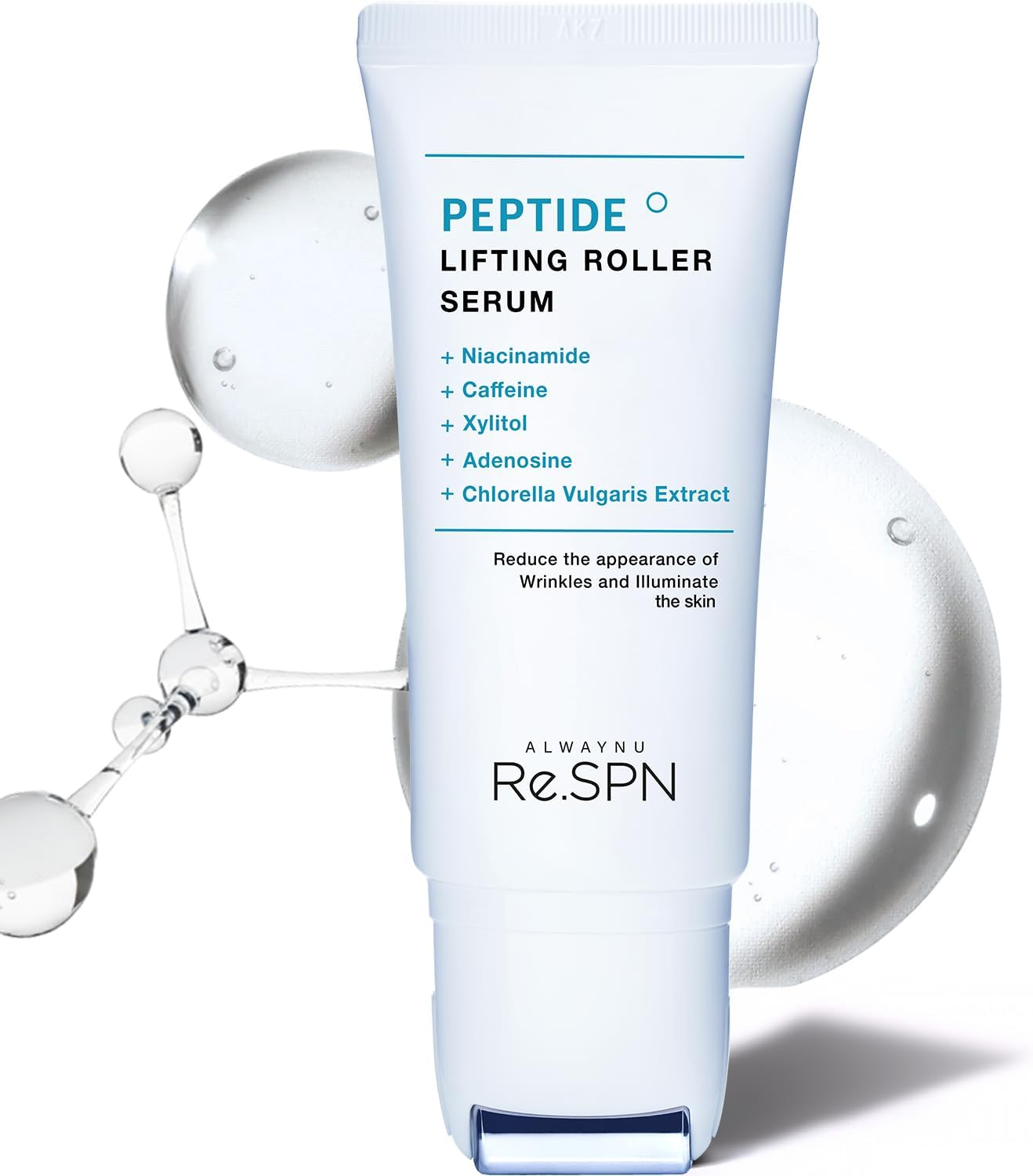 Re.Spn Peptide Lifting Roller Serum &ndash; for Wrinkles, Lifting & Pore Tightening on Face & Neck with Gua Sha Applicator, Vegan, Anti-Wrinkle Peptide, Niacinamide, K-Beauty (1.69 Fl Oz) image number 6
