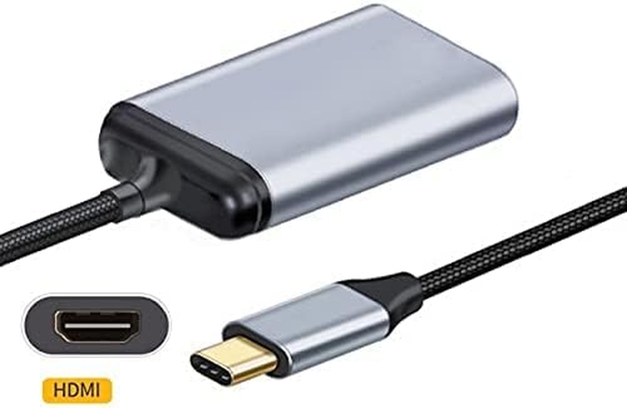 NFHK USB-C Type C to HDMI Cable HDTV Adapter 4K 60Hz 1080P for Tablet & Phone & Laptop image number 3