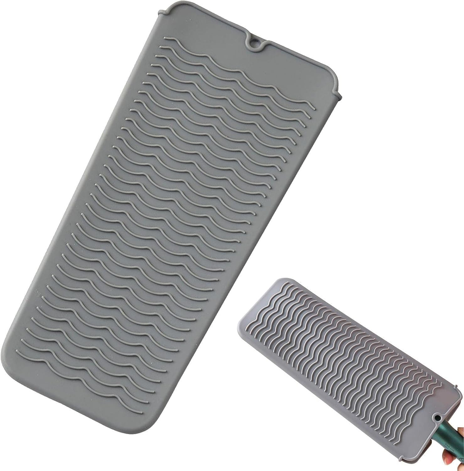 Heat Resistant Straightener Pad | Travel Hair Straightener Mat | Portable Heat Resistant Silicone Mat for Hair Styling Tools, Flat Irons and Curling Irons Pochy