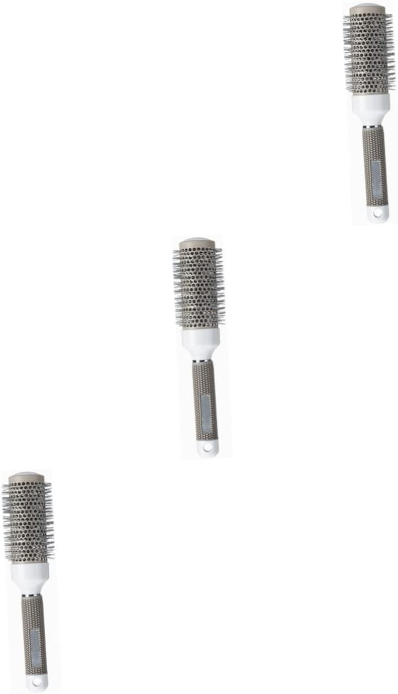 LALAFINA Curly Hair Roller Comb Hair Curling Comb Salon Supplies Grey for Women