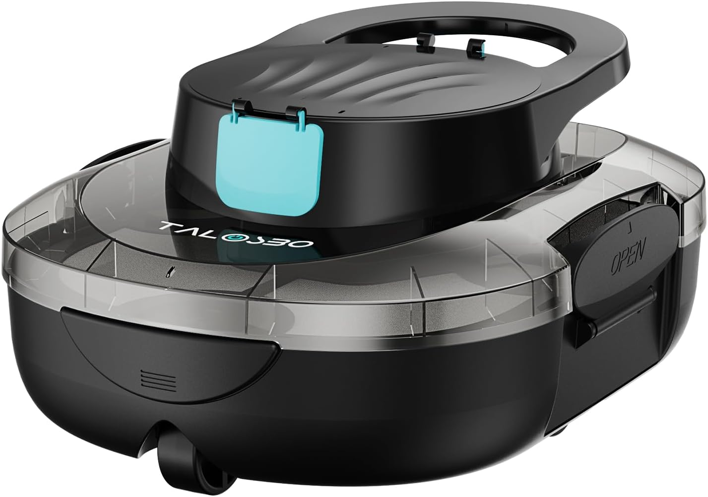 Pleco S1 Cordless Robotic Pool Cleaner with 75-80Mins Runtime, Small Pool Vacuum for Above-Ground Pools up to 60㎡, Lightweight, Auto-Parking, Black image number 4