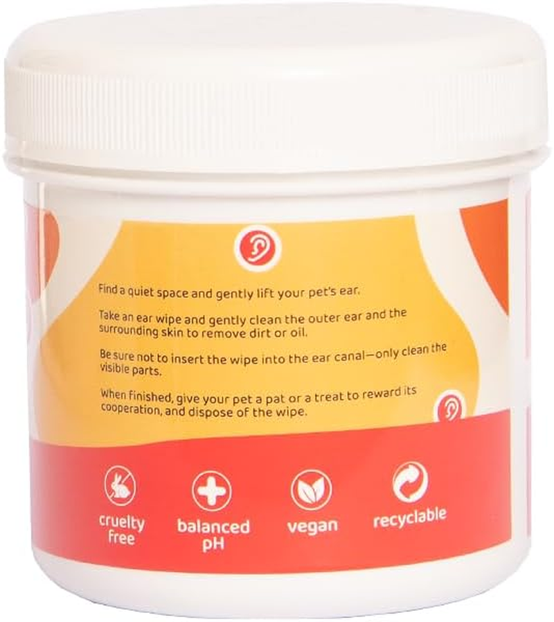 Pa & Paws Pet Ear Finger Wipes &ndash; 50Pcs | Gentle Ear Cleaner for Dogs & Cats | Aloe Vera & Chamomile | Alcohol-Free Pet Ear Cleaning Pads image number 4