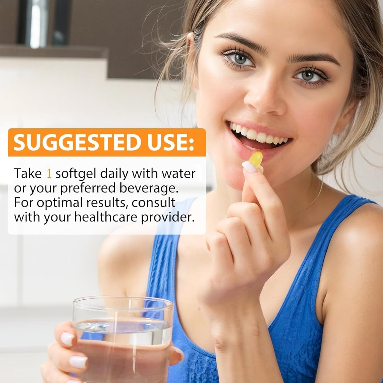 Vitamin D3 K2 Supplement Softgels, 180 Softgels, 2 in 1 Vitamin D3 with K2,Vitamins D3 K2 10,000 IU Supplement Coconut Oil Softgels, GMO Gluten and Sugar Free,Protects Bone and Cardiovascular Health image number 1