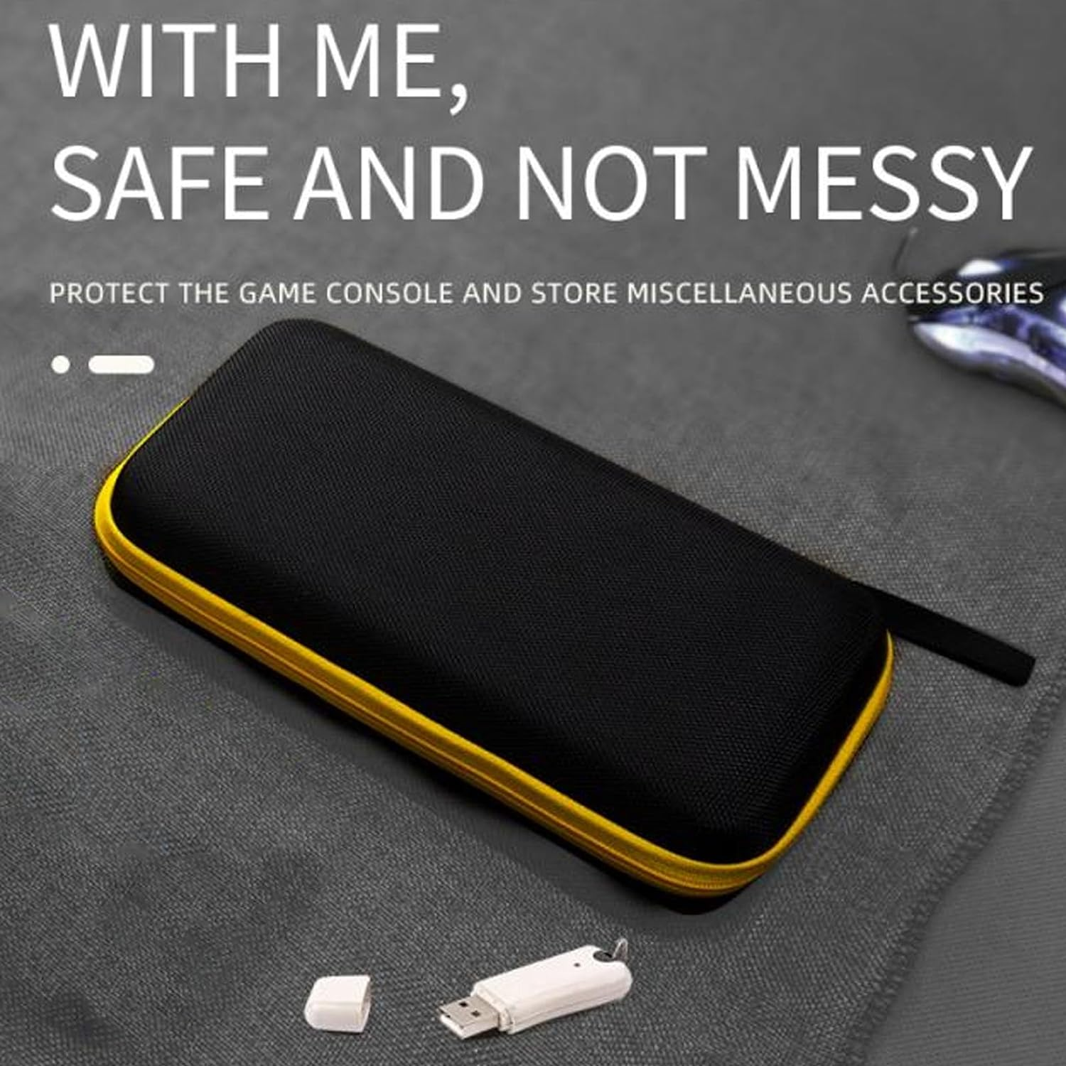 EVA Hard Case for Retroid Pocket 3/3 Plus, RG505/RG552, TRIMUI Smart Pro, RGB10MAX2 Retro Handheld Game Console, Travel Carrying Case image number 3