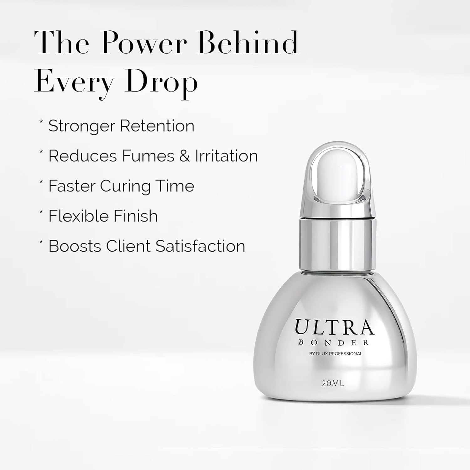 Ultra Lash Bonder for Eyelash Extensions &ndash; Super Bonder & Sealant for Stronger Retention, Reduces Fumes & Irritation, Fast Drying Lash Glue Sealer, Professional Lash Bond and Seal Made in Korea image number 2