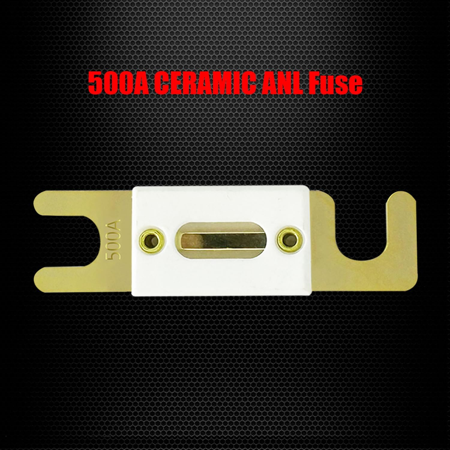 35-500 Amp ANL Fuse Holder, Ampper DC 12-32V In-Line ANL Fuse Block Kit W/ M10 (3/8") Studs, Illuminated Indicator, Insulating Cover and 500A Ceramic Fuse image number 4