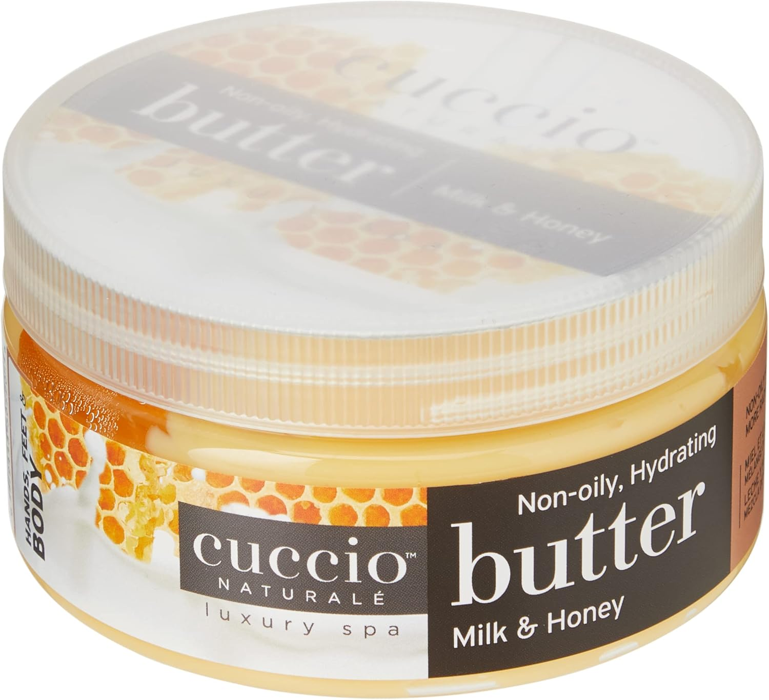 Cuccio Naturale Butter Blends - Ultra-Moisturizing, Renewing, Smoothing Scented Body Cream - Deep Hydration for Dry Skin Repair - Made with Natural Ingredients - Milk & Honey - 8 Oz