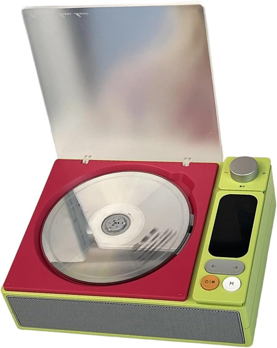 Oxtxuzdm Portable Hifi Music Player with Multiformat Supports & Built-In Speakers Durables ABS Design for Travel Home Office Portable Cds Player for Travel image number 4