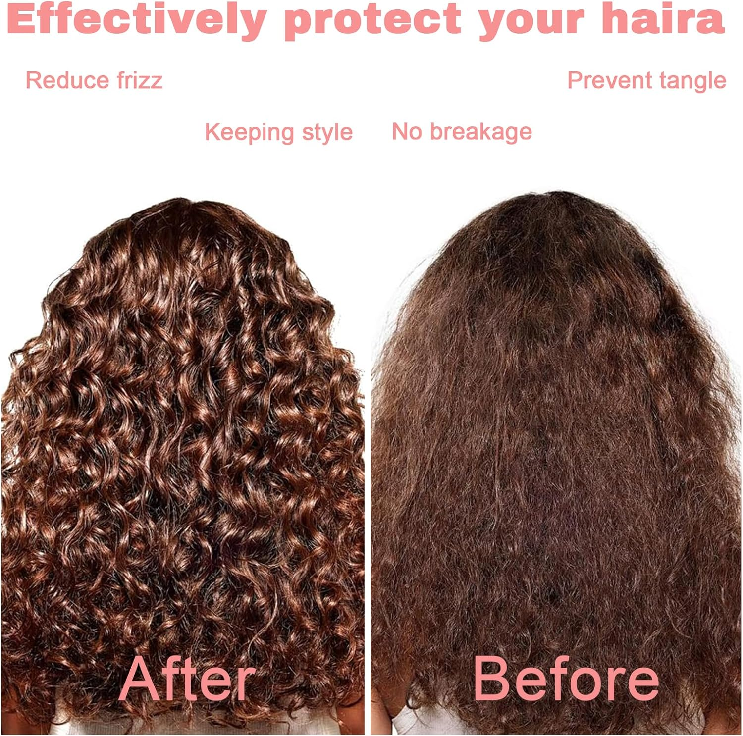 Jeyzuroa Silk Bonnet Sleep Bonnet for Women with Adjustable Band - Premium Breathable Satin-Like Hair Wrap Cap for Curly & Natural Hair, Single Layer Night Protection (Pink) image number 2