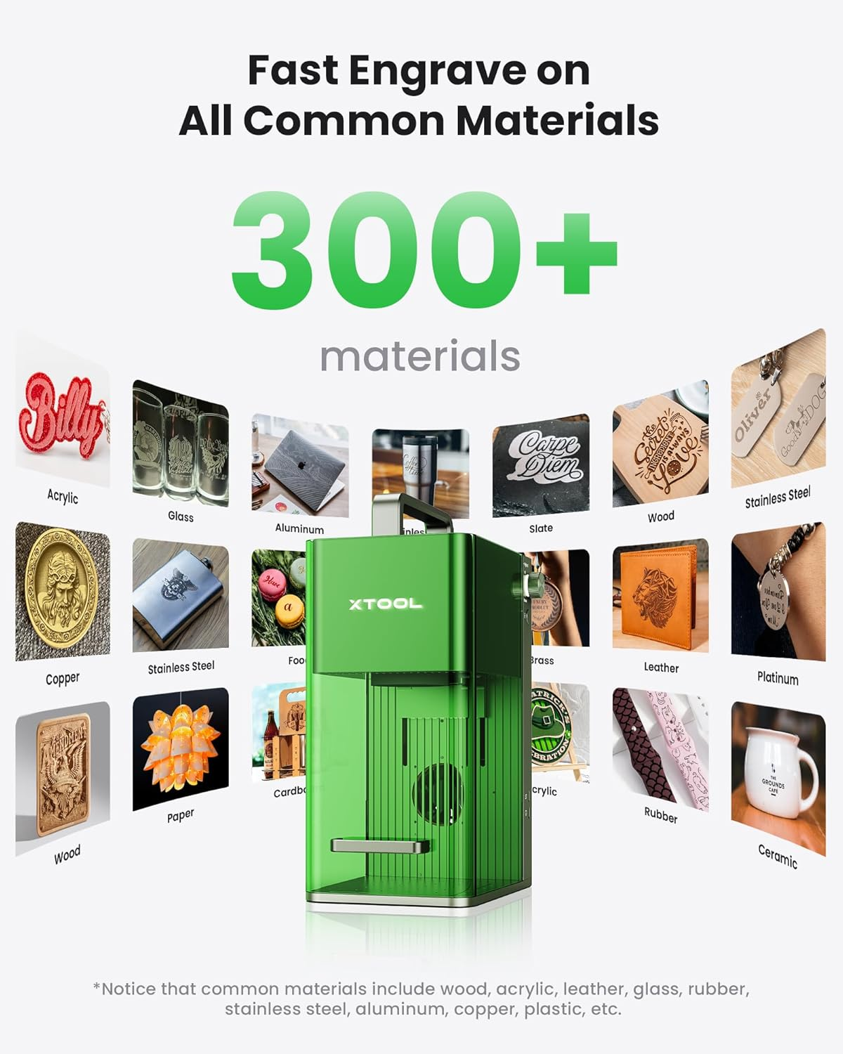 Xtool F1 2-In-1 Dual Laser Engraver, Lightning Speed Portable Laser Engraving Machine, Ultra HD Fiber Laser Engraver for Jewelry, Metal, Wood, Leather (AU PLUG) image number 1