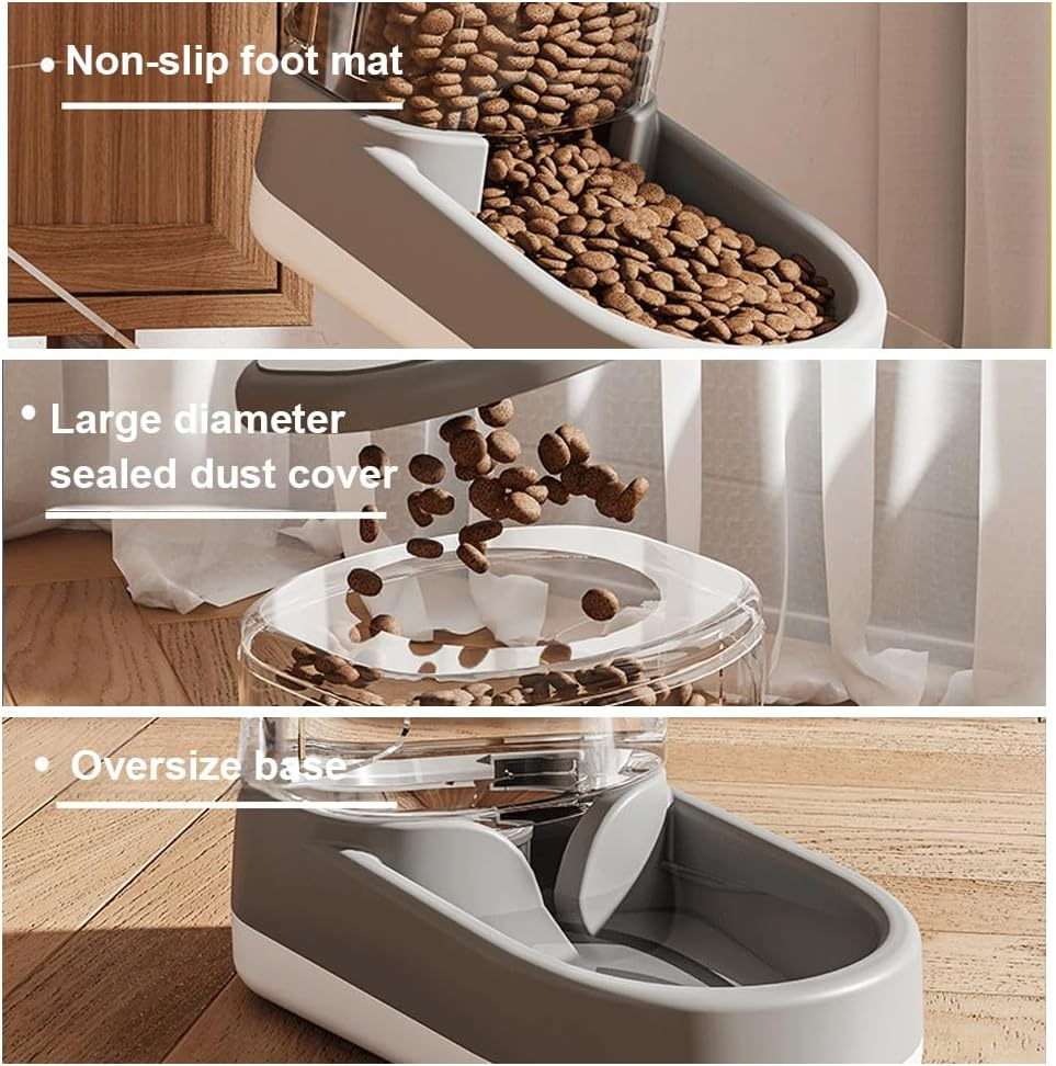 Automatic Pet Feeder and Water Dispenser Set, Pet Food Dispenser, Automatic Pet Feeder, Perfect for Small Medium Dogs Animals, Ensures Fresh Meals and Hydration image number 3
