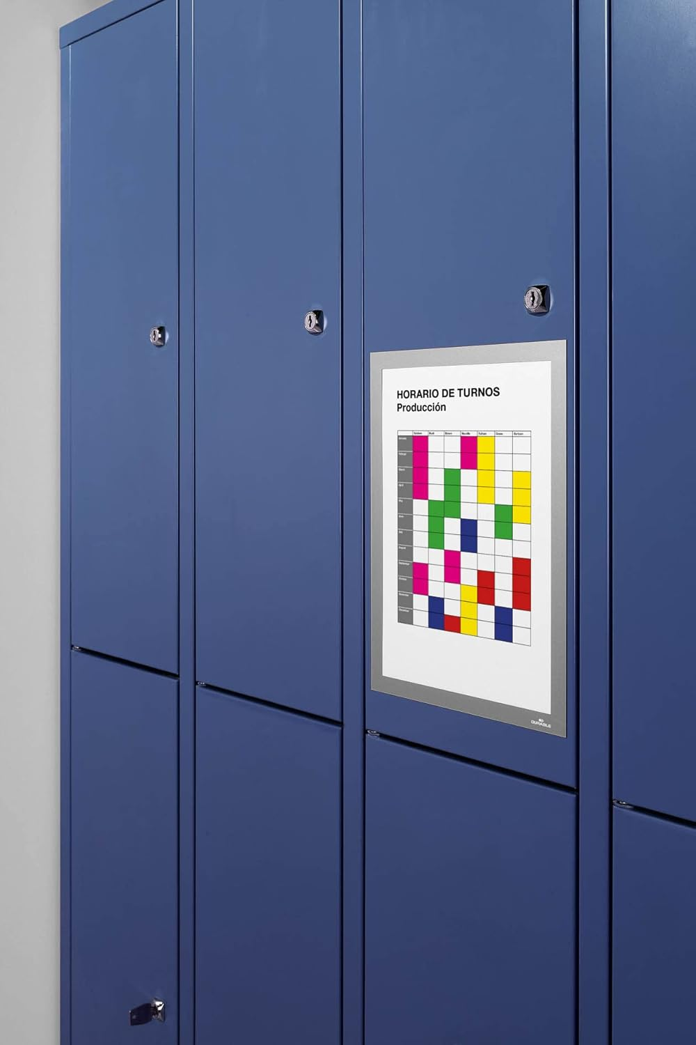 Durable Duraframe Magnetic Frame, A4, Silver (Pack of 5) image number 3