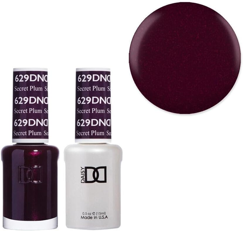 DND 629 Secret Plum - Daisy Collection Gel & Lacquer Duo 15Ml