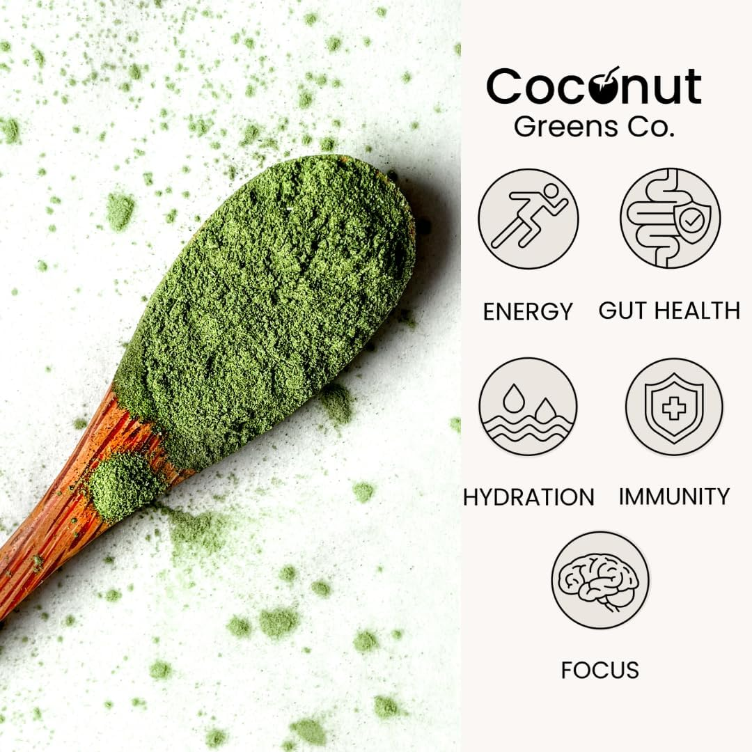 Organic Super Greens with Coconut Water | 250 G Pouch (30 Serves)