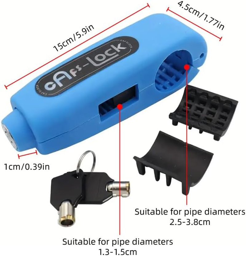 AIMALL Motorcycle Handlebar Lock Anti-Theft Electric Car Grip Lock with Copper Core for Scooters and Bikes image number 1