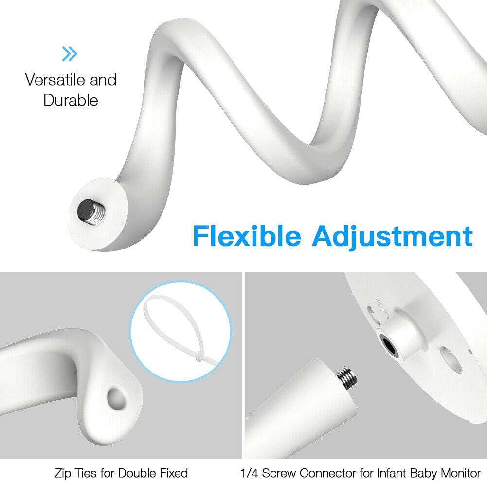 HOLACA Flexible Twist Mount Holder for Infant Optics DXR-8/ DXR-8 PRO Baby Monitor image number 4