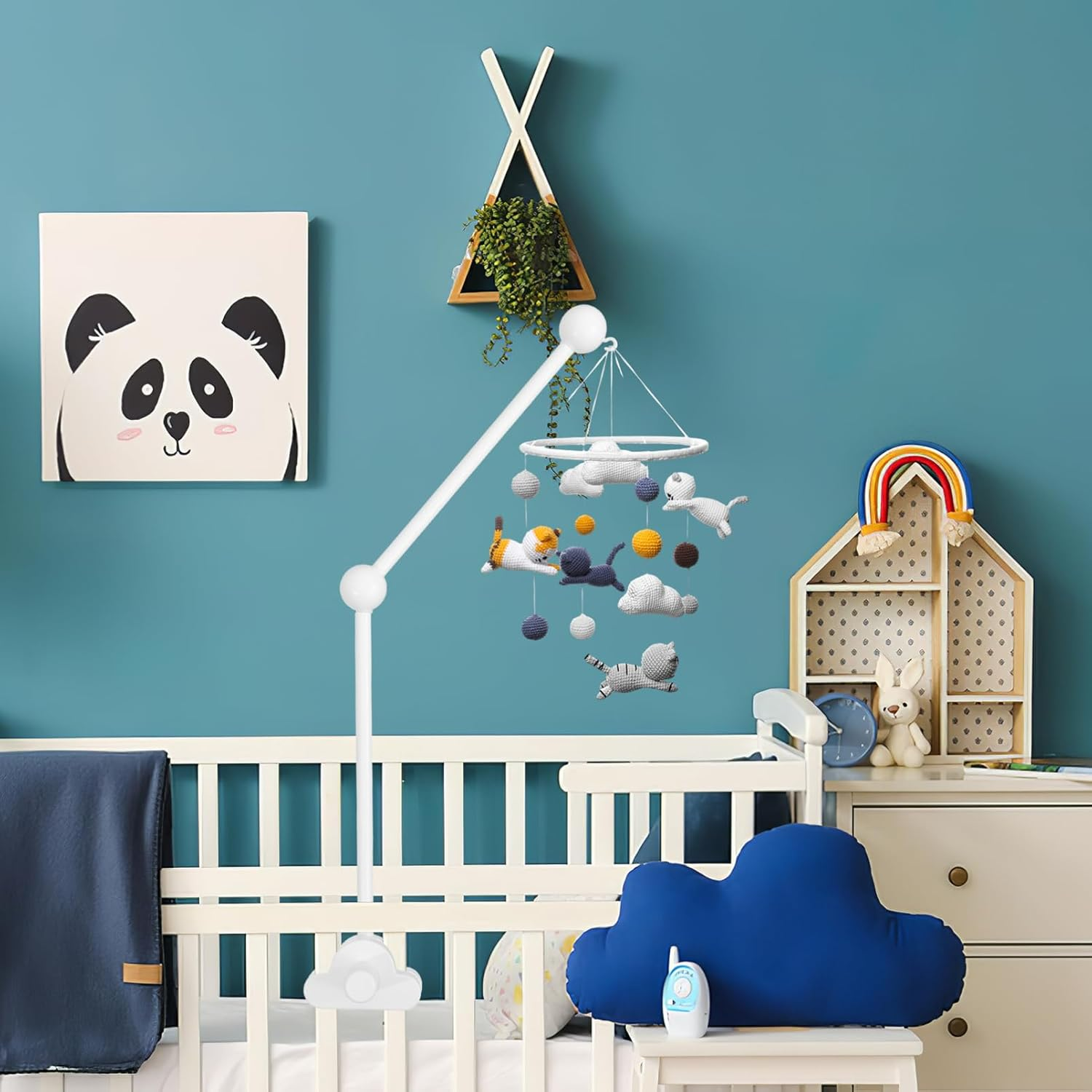 CHILDWEET Mobile Hanger Arm Kit Sturdy Crib Mobile Holder for Nursery Decoration Easy to Assemble and Adjust Provides Entertainment and Soothing Effect For image number 4