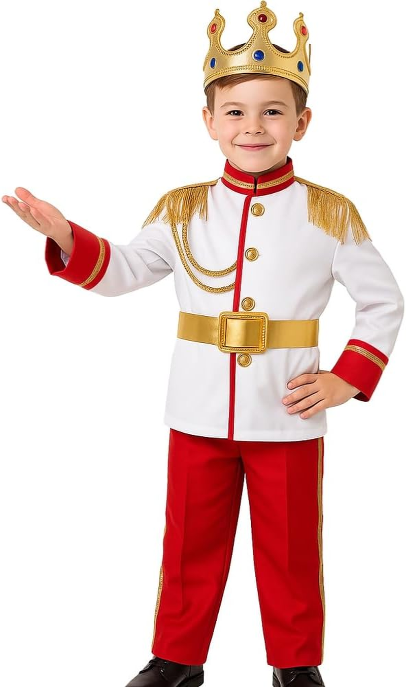 Prince Costume for Boys Halloween Kids Prince Charming Costume for Toddler Boys