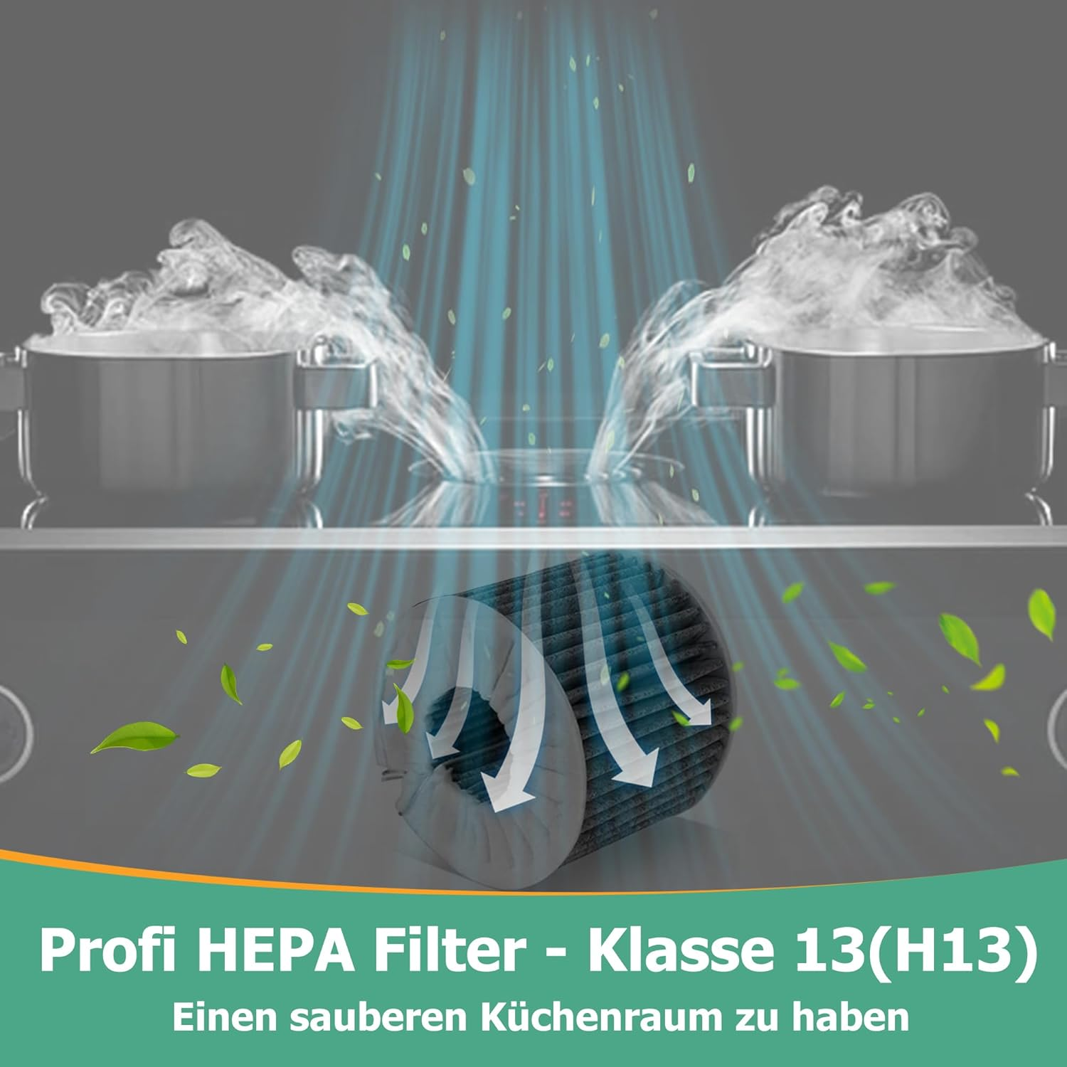 2 Activated Carbon Filters for Bora Pure PUAKF, Filter for Bora X Pure/S Pure/Puru or PUXU Recirculation Hob Extractor Extractor Replacement Filter Accessories image number 5