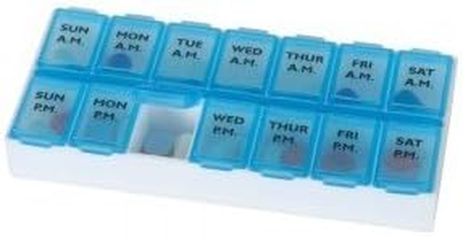 EZY DOSE Small Two a Day Pill Organiser - Pack of 2 image number 3