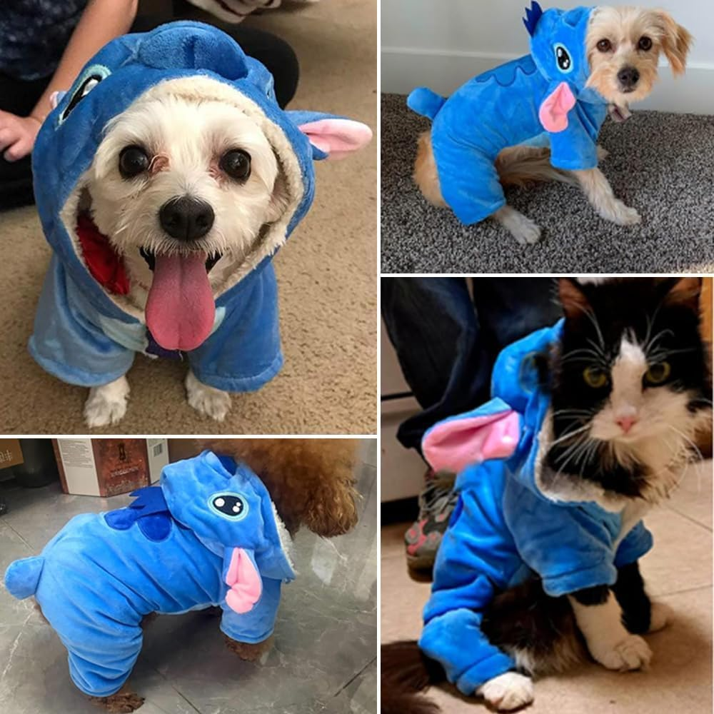 Puppy and Cat Cartoon Style Costumes,Funny Winter Hoodie for Halloween and Christmas Cosplay (Size L) image number 4