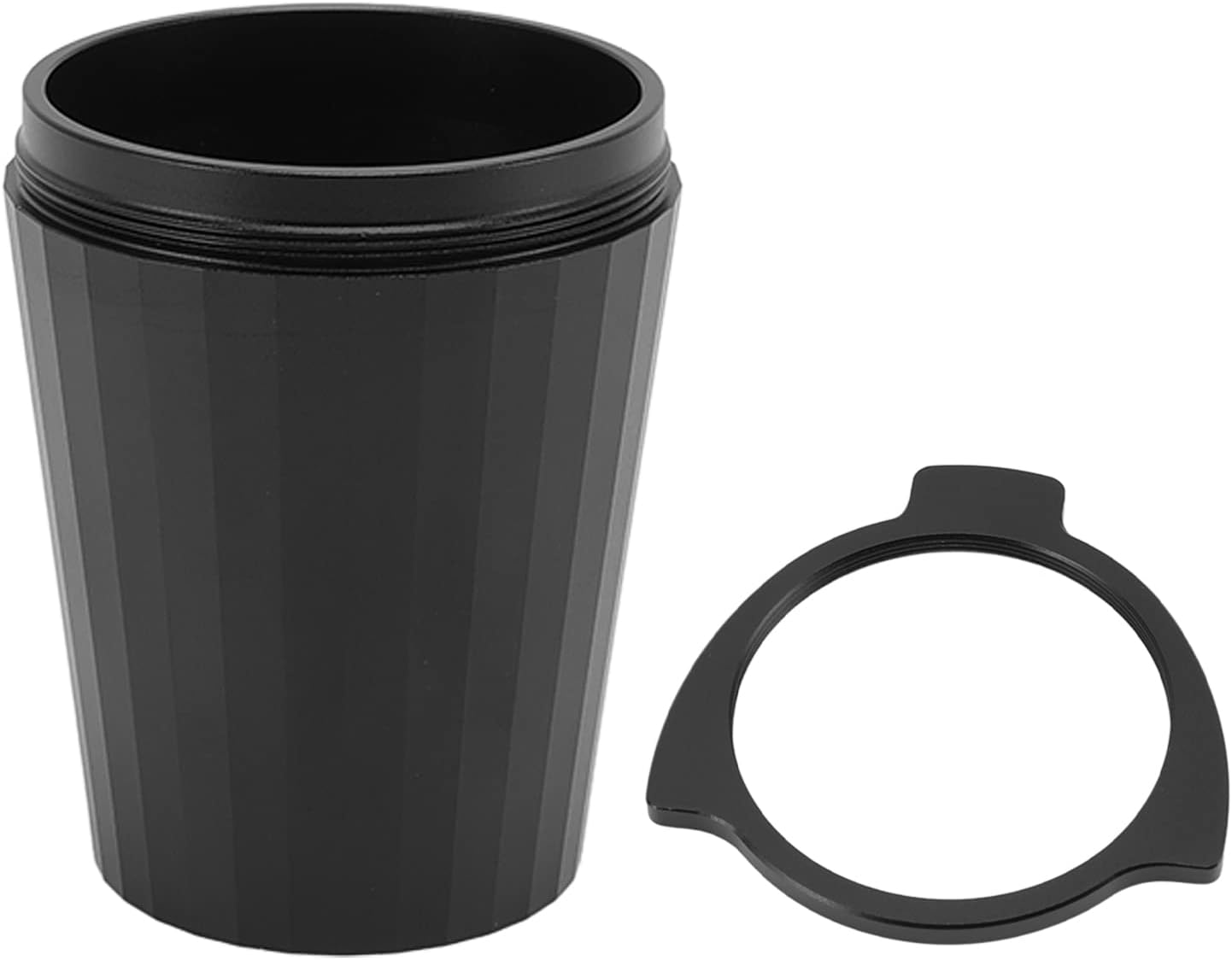 Ejoyous 54Mm Aluminum Alloy Coffee Dosing Cup (With Cup Ring) 2.13X2.76X1.61In Hanging Design, for Powder Catching Polished Inner Wall, Fits Most Espresso Machines Dishwasher Safe