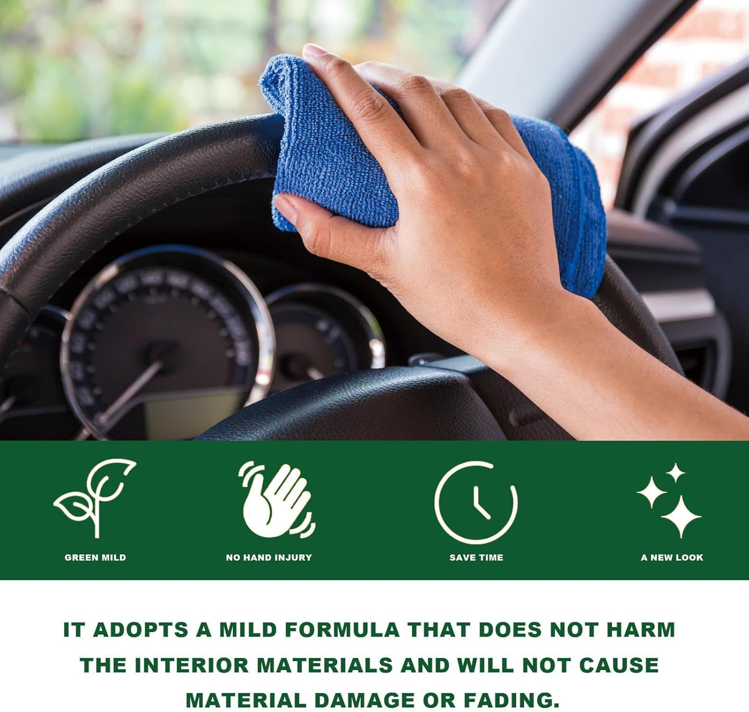 Car Detailing Interior Cleaner | Automotive Leather Care Agent - Multifunctional Car Leather Trim Shine Restorer Agent, Dust and Dirt Removal