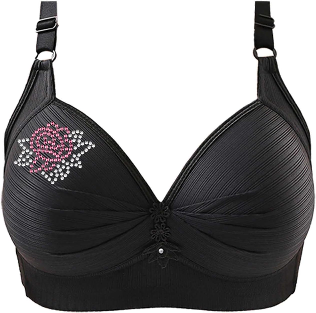 Sticker Bracelet Kit White Strapless Bra Bralettes T Shirt Bras Women Wired Front Fastening Sexy 34D Pasting Womens Non Large Bust Ladies Packs of 2 Maternity Pregnancy Supportive