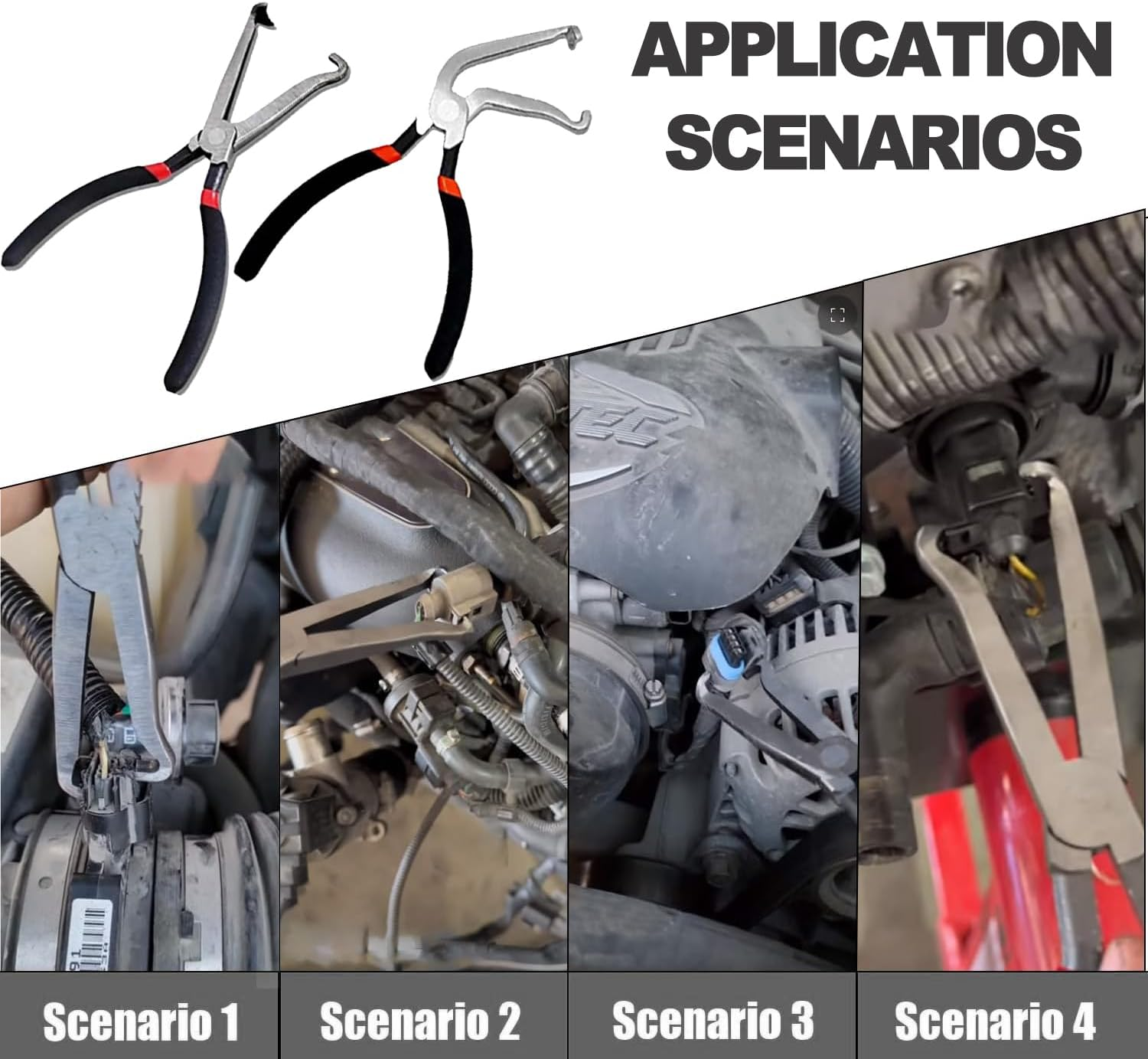 IONPSHG 2025 Upgrade Electrical Connector Pliers Automotive Tools Electric Disconnect Pliers Automotive Rapid Disconnector Pliers Fuel Line Petrol Clip Pipe Pliers Automotive Hose Disconnect Tools image number 4