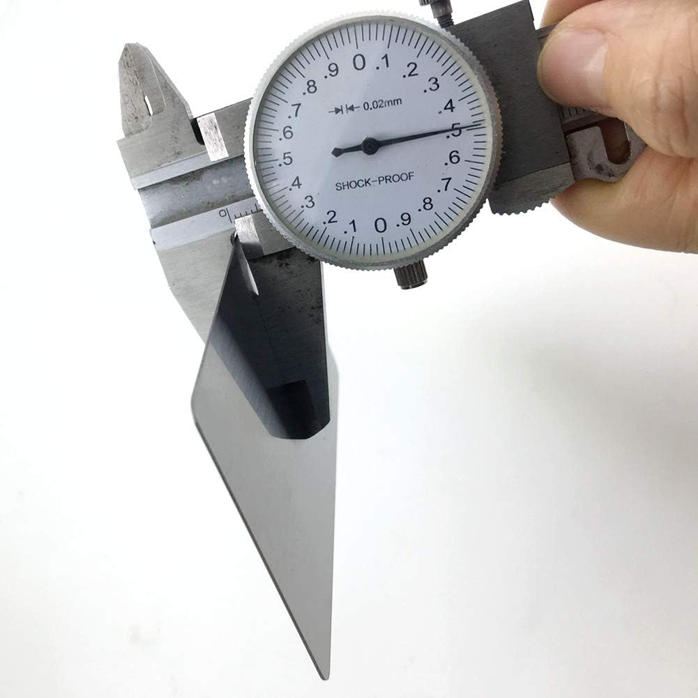 304 Stainless Steel Thick 0.5Mm Metal Business Cards Blank Tablet 86X54Mm Pack of 10PCS (Silver Brushed Finishing, Blank) image number 4