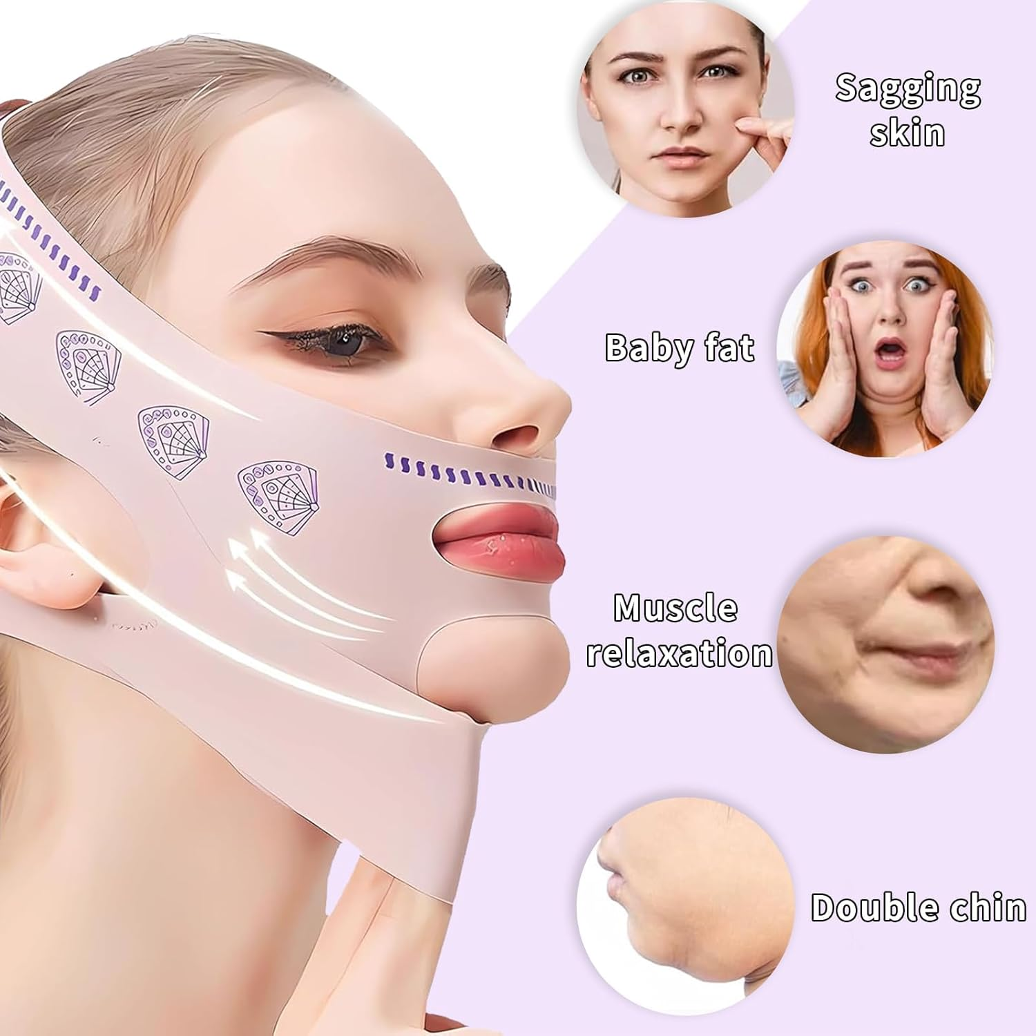 Face Bands,V Line Lifting Mask,Face Contouring Sleeping Anti-Wrinkle Band