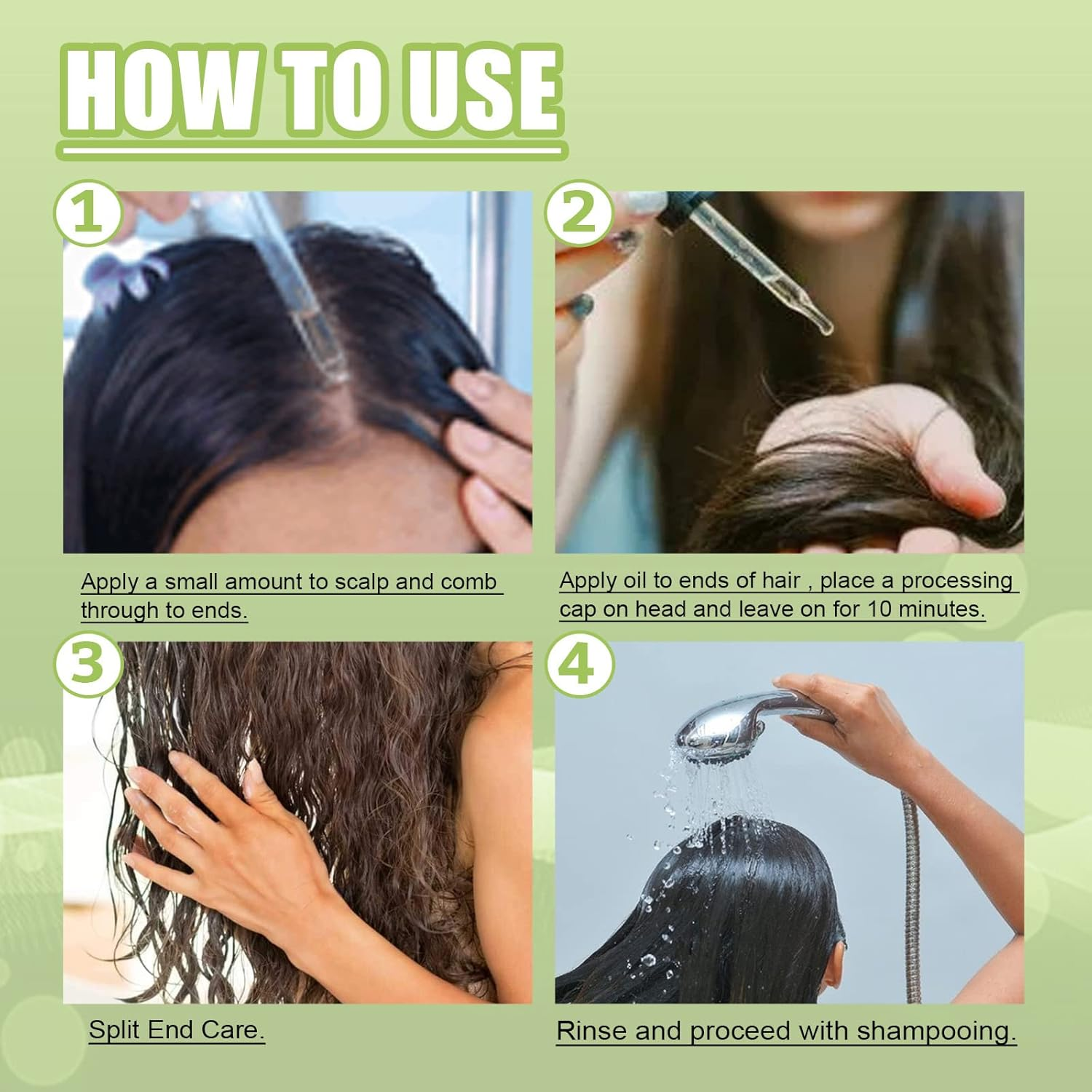 Angyang 59Ml Peppermint Hair Growth Essential Oil Prevent Hair Loss Nourish Scalp Strengthen Hair image number 4