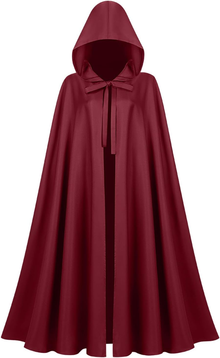 Hapurs Hooded Cloak Robe Costume Cape with Hood Halloween Tunic Hooded Uniform Cape with Hood Renaissance Medieval Costume Witch Vampire Cloak Cosplay image number 1