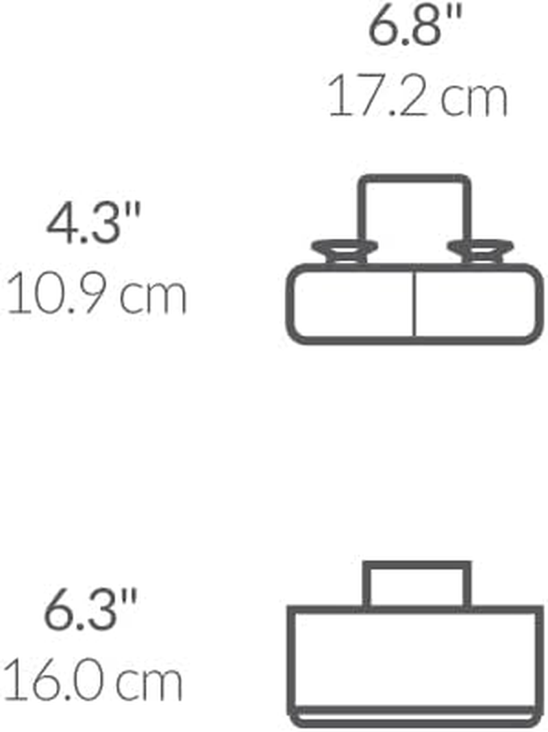 Simplehuman Slim Sink Caddy, Brushed Stainless Steel image number 1