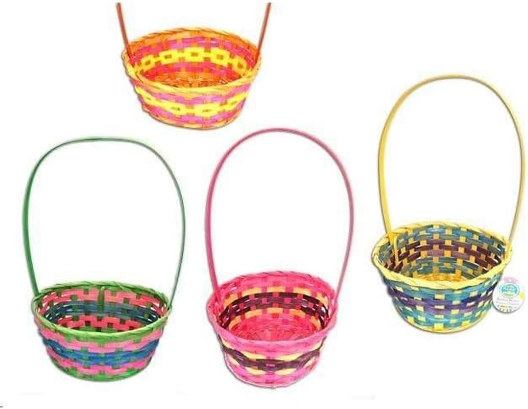[2PCS] LYLAC Easter Basket 24X36.8CMH (Handle) 4ASST