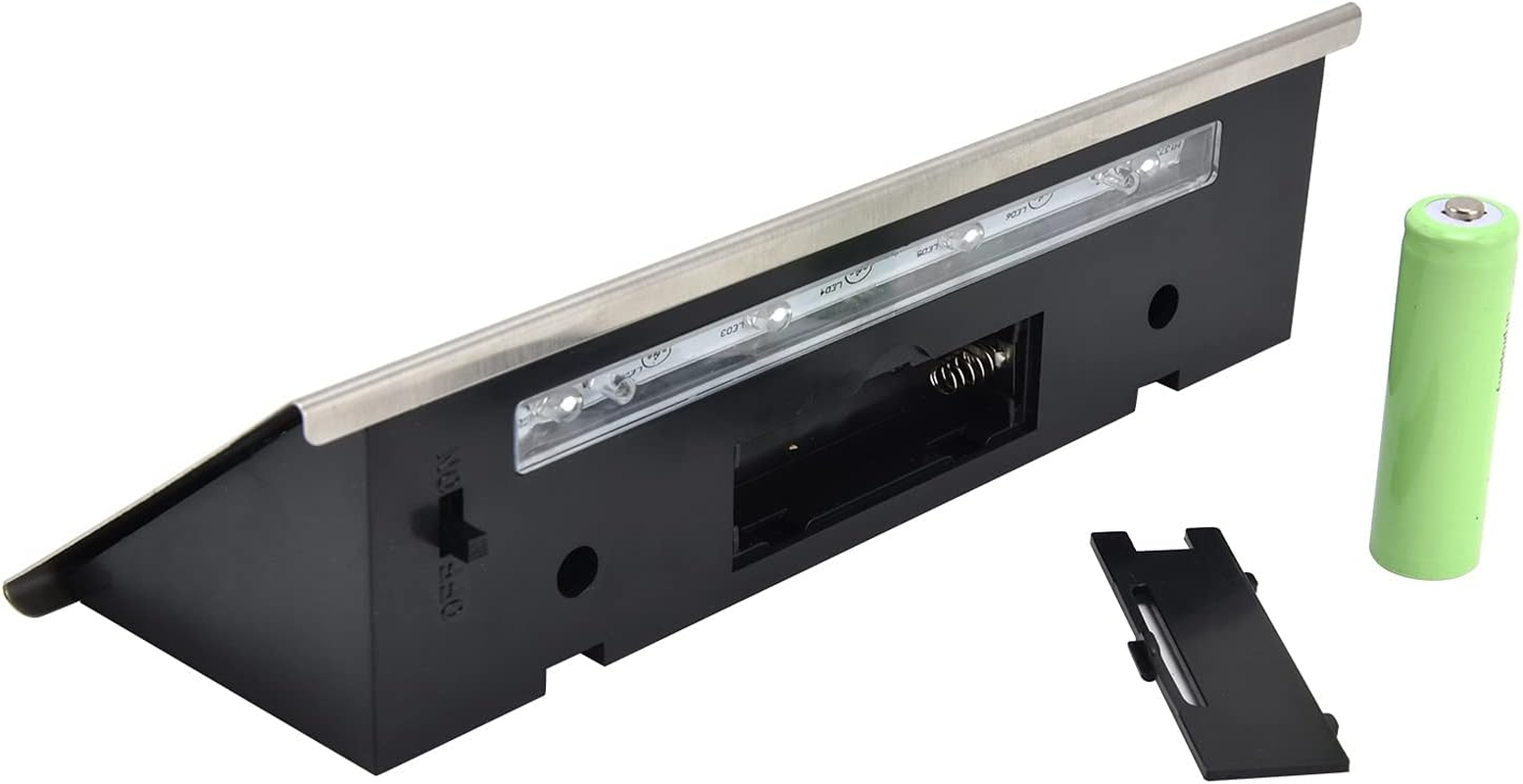 Alvinlite Numbers Plaque Solar Stainless Steel Address Plaques LED Address Sign for House Yard Outdoor Farms Numbers image number 1