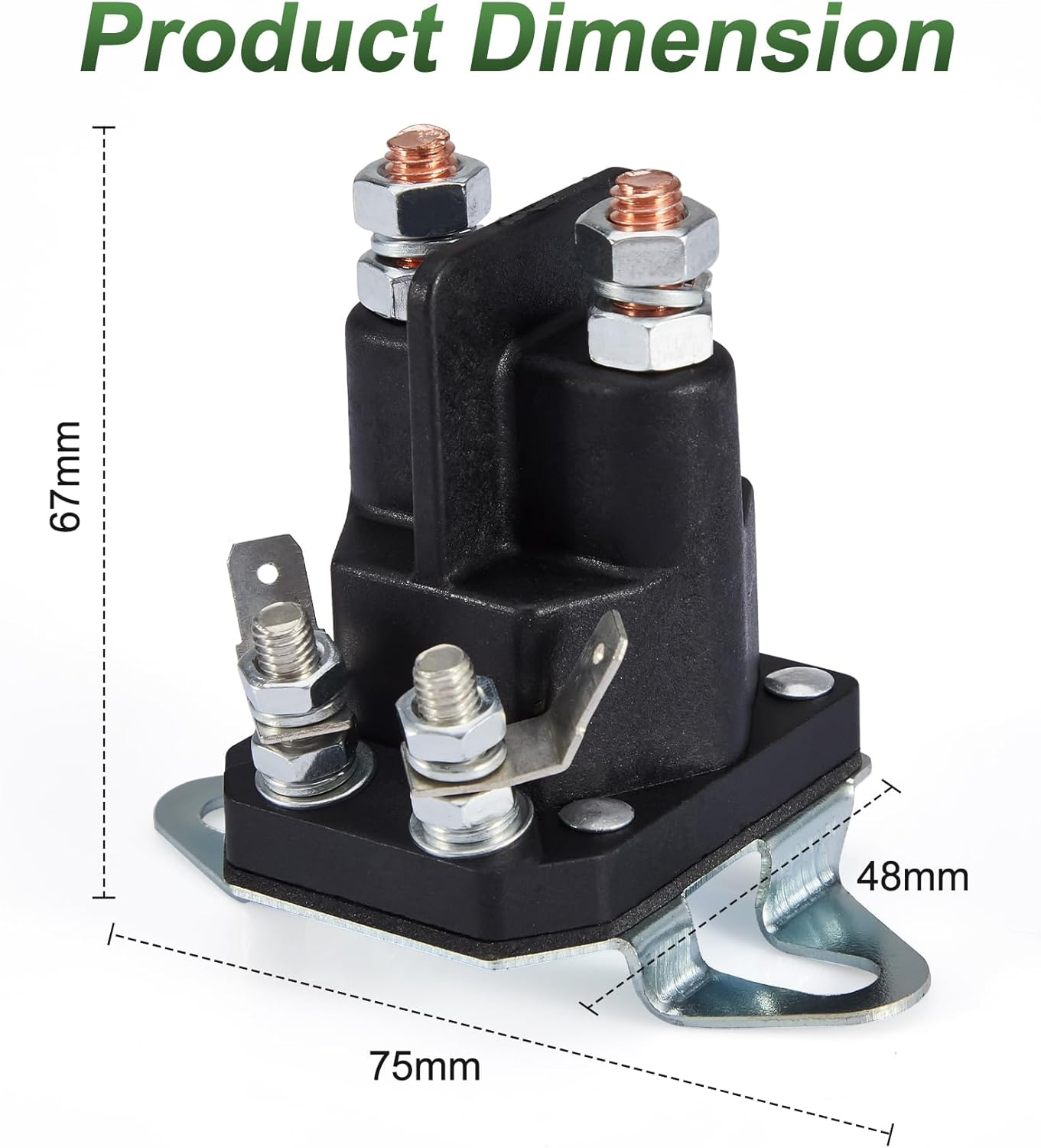 117-1197 Starter Solenoid Compatible with Toro Timecutter Ss5000 Z4200 Ss4225 Ss4235 Zero Turn Lawn Mower Parts 12V 4 Terminal DC image number 3