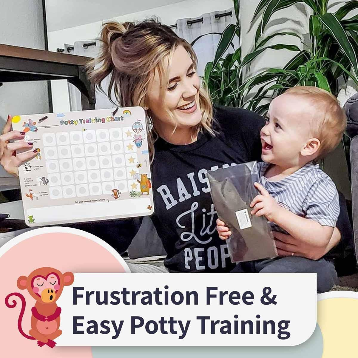 Potty Training Chart with 35 Stickers, 3 Reminder Stickers and Crown for Toddlers Boys and Girls - Potty Training Rewards for Kids - Zoo Animal image number 4