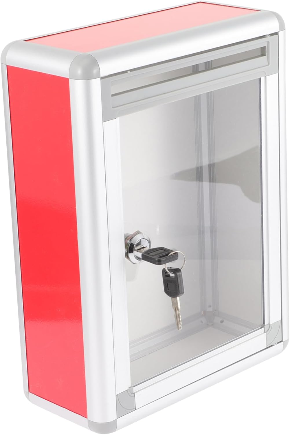 FIXOSHEE Lockable Suggestion Box Wall-Mounted Ballot Box for Feedback High Strength Letter Mailbox Smooth for Outdoor Use image number 1