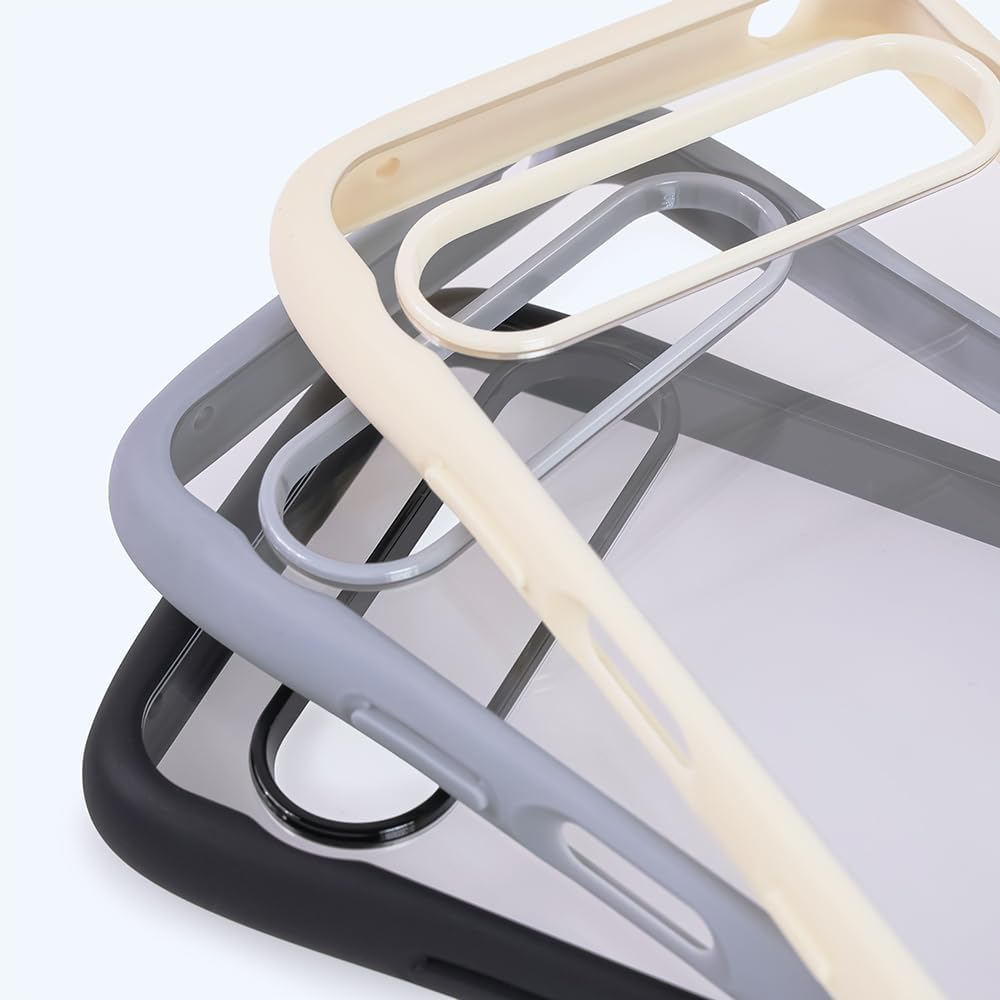 Rayout Xperia 10 VII Case, Shockproof, Made for Xperia Certified, Clear, Camera Lens Protection, Hybrid Case, Strap Hole, Puffull Black (Compatible with SO-52F SOG16 A502SO XQ-FE44) image number 6