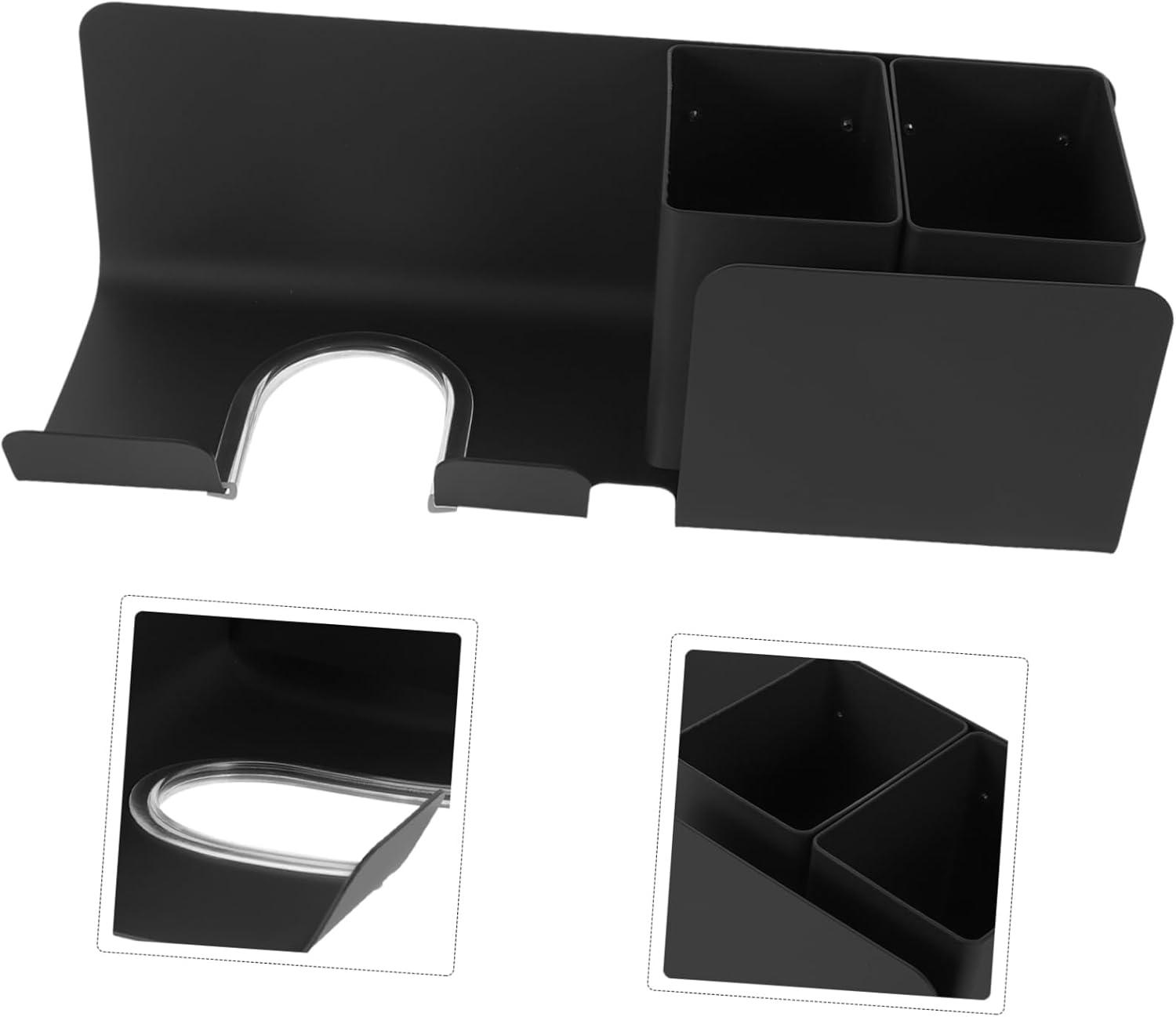 FOYTOKI Hair Dryer Holder Wall Mounted Bathroom Storage Rack for Hair Dryers Accessories Space Saving Organizer for Comb Clips More Durable Practical Design image number 1