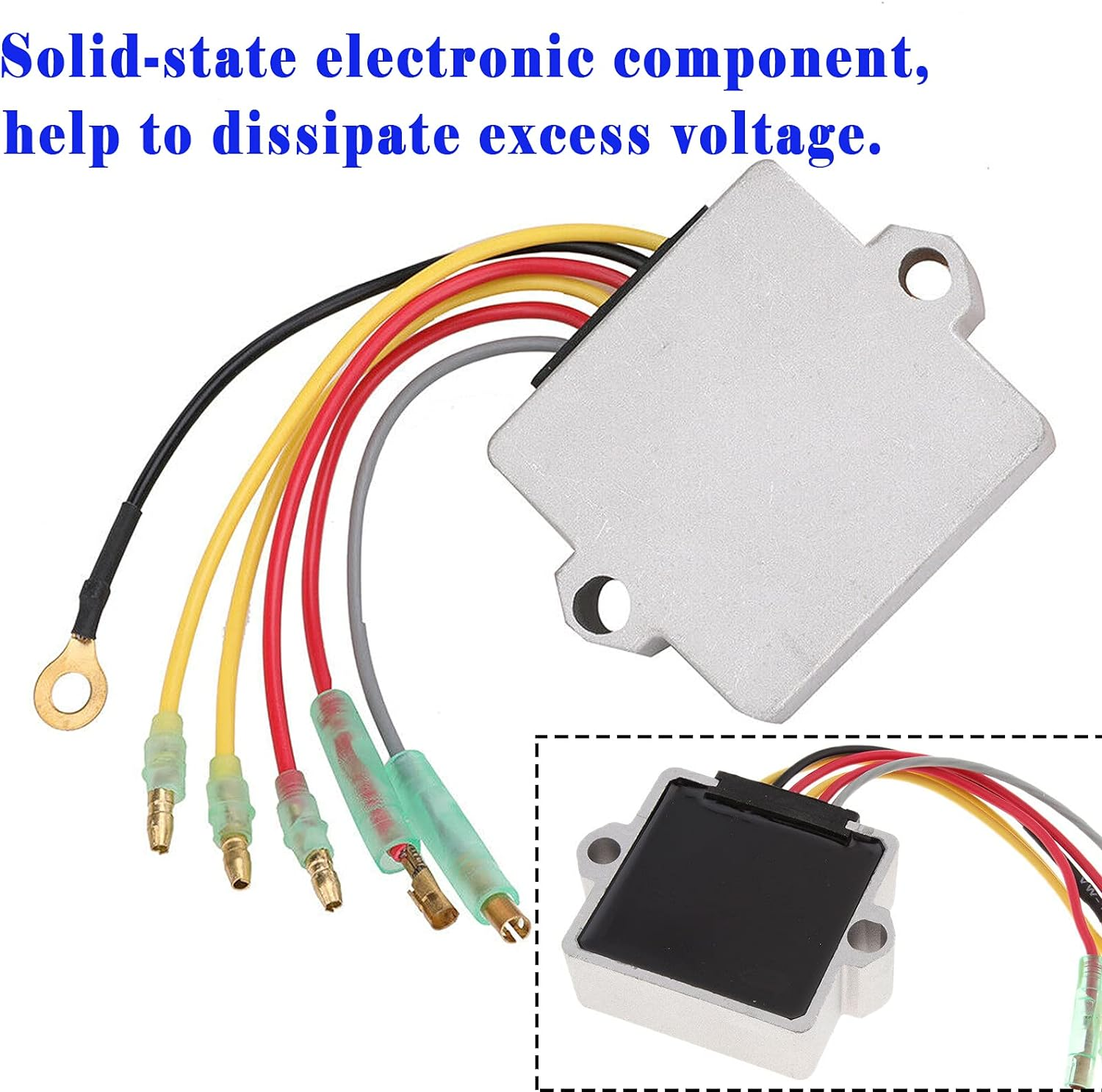 815279T Regulator Rectifier 883072T 6 Wire Compatible with Mercury Voltage Regulator 40HP 50HP 55HP 60HP 75HP 90HP 100HP 115HP 125HP 135HP 150HP 175HP 200HP 250HP 275HP 854515 815279-3 image number 4