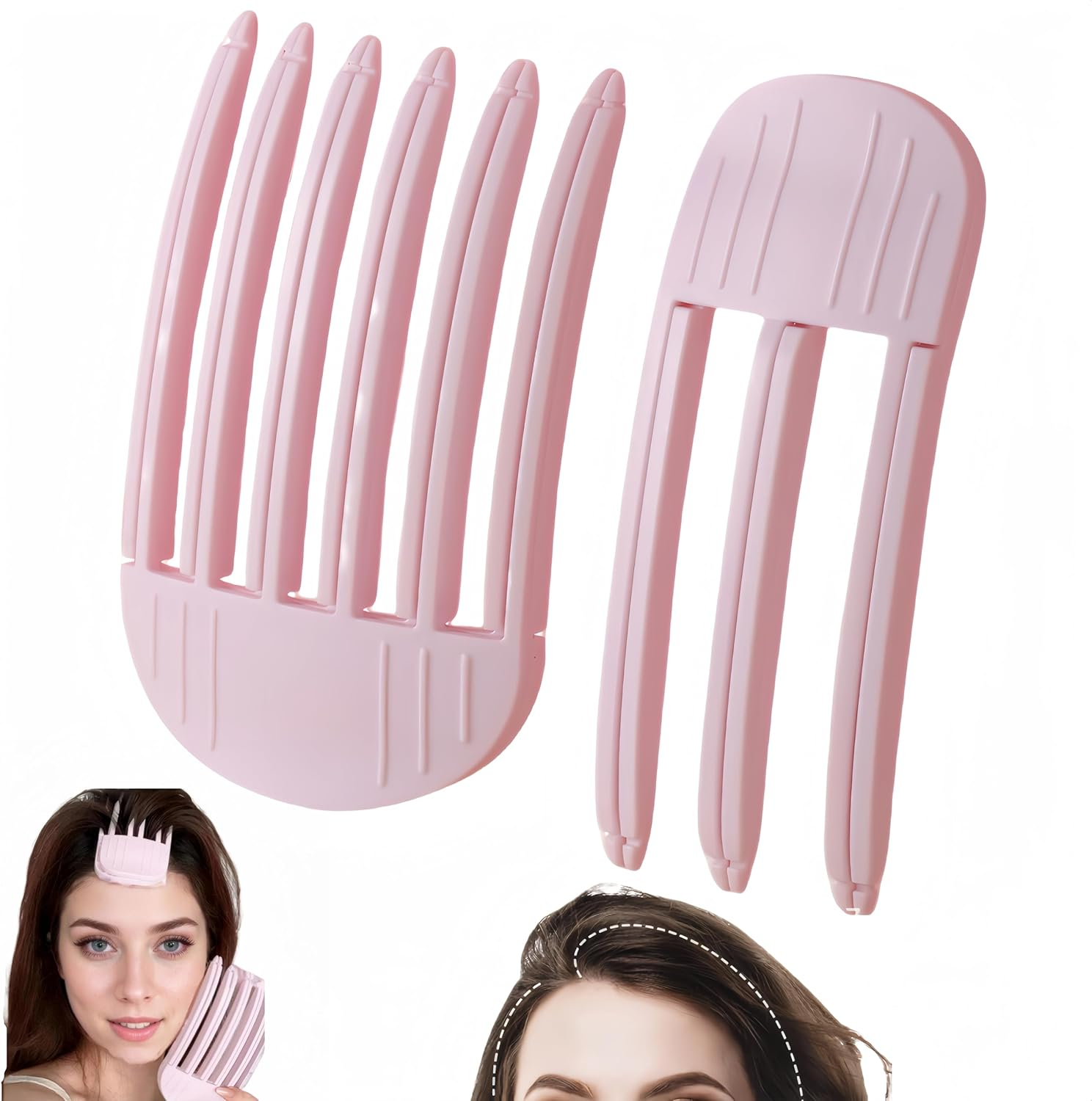 Febohao 2 Pack Hair Comb for Fluffy Bangs Hair Styling Tools Volumizing Hair Root Lifting No-Trace Hair Root Lifting Clip on Bangs image number 5