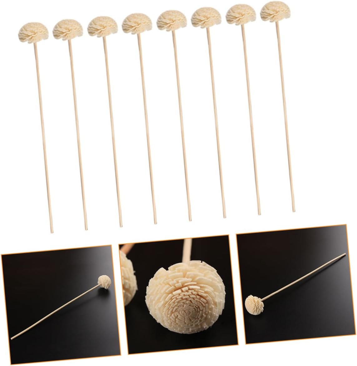 Yardenfun 8Pcs Flower Simulation Incense Sticks Aroma Diffuser Essential Oil Diffuser Air Purifier for Home Decor image number 3