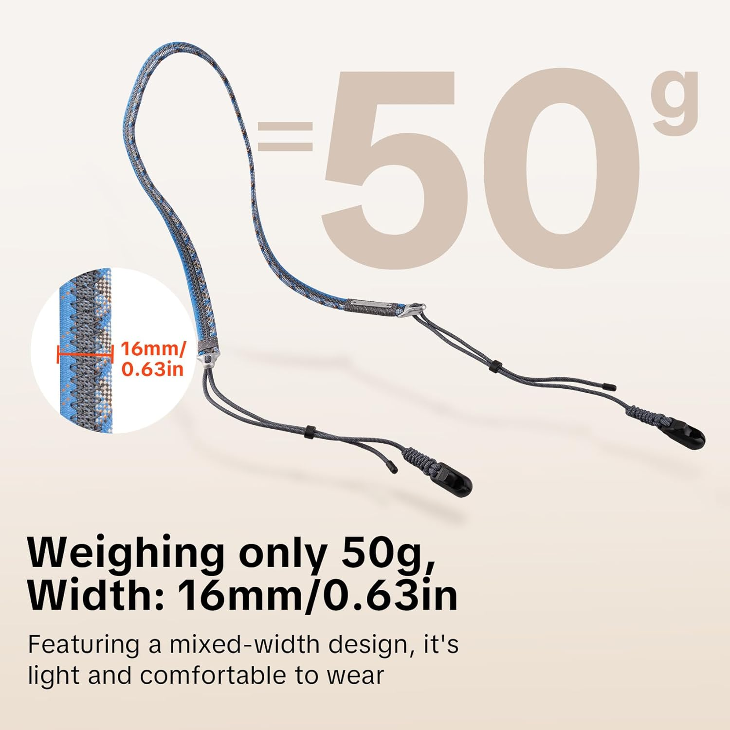 PGYTECH Camera Strap Slim for Mirrorless - Leather Harness Quick Release Adjustable Camera Neck Shoulder Strap for Compact Instant Camera and Smartphone (Trendy, Lilac Purple) image number 1