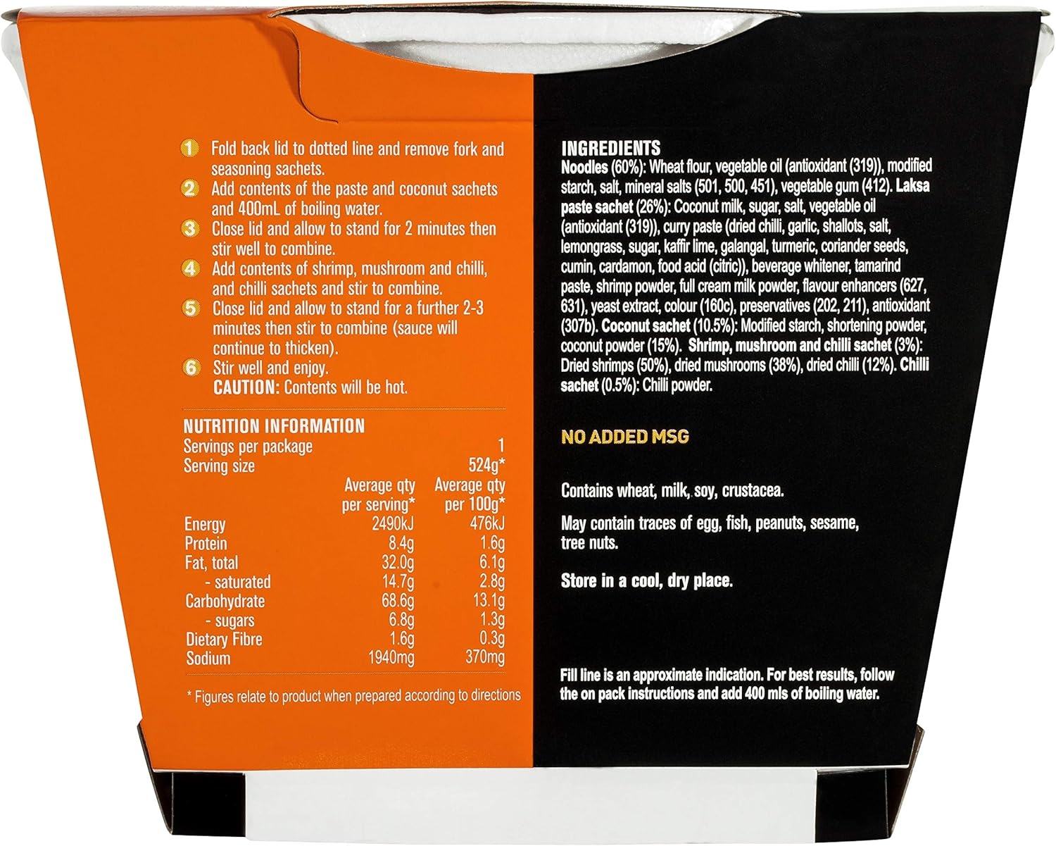 Suimin Suimin Origin Bowl, 124 G, Seafood Laksa image number 2