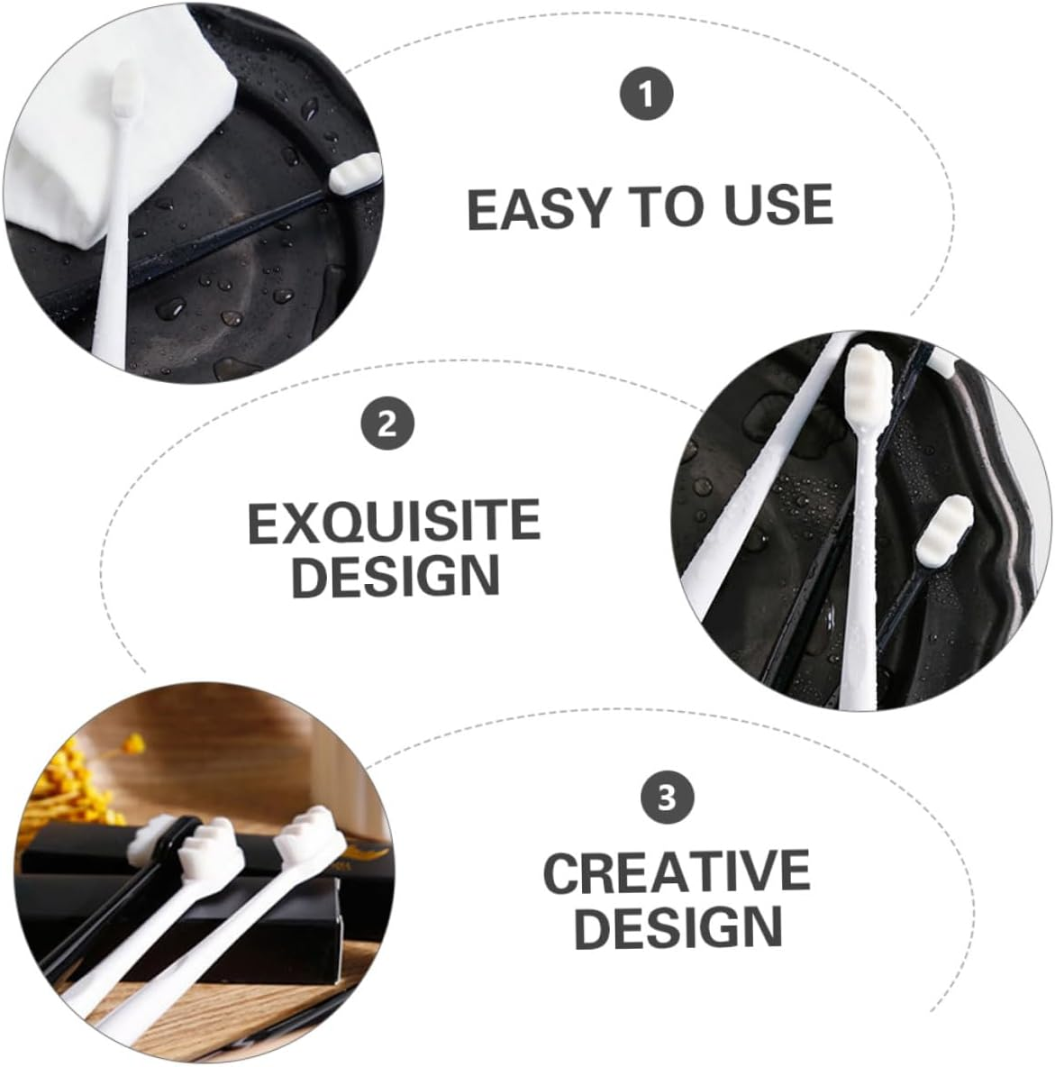 HONITANO Micro Nano Toothbrush Ultra-Fine Bristles 6Pcs Set Soft Bristle Toothbrushes for Pregnant Women and Postpartum Oral Care image number 2