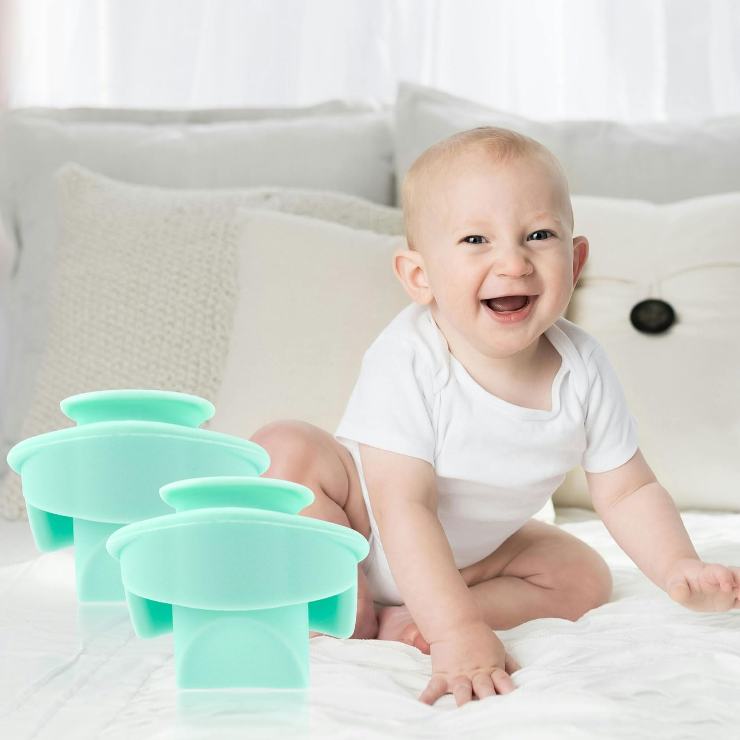 4Pcs Silicone Duckbill Valves for Elvie Wearable Breast Pump, Non-Original Breast Pump Parts Replacement Compatible with Elvie Pump Accessories Use with Pump Seals image number 5