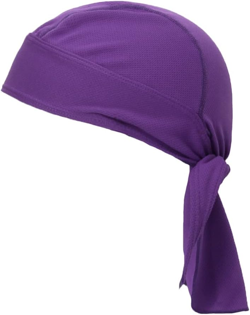 KXF Do Rag Cycling Skull Cap Sweat Wicking Pirate Motorcycle Head Bandana Wrap Cooling Helmet Liner for Women & Men