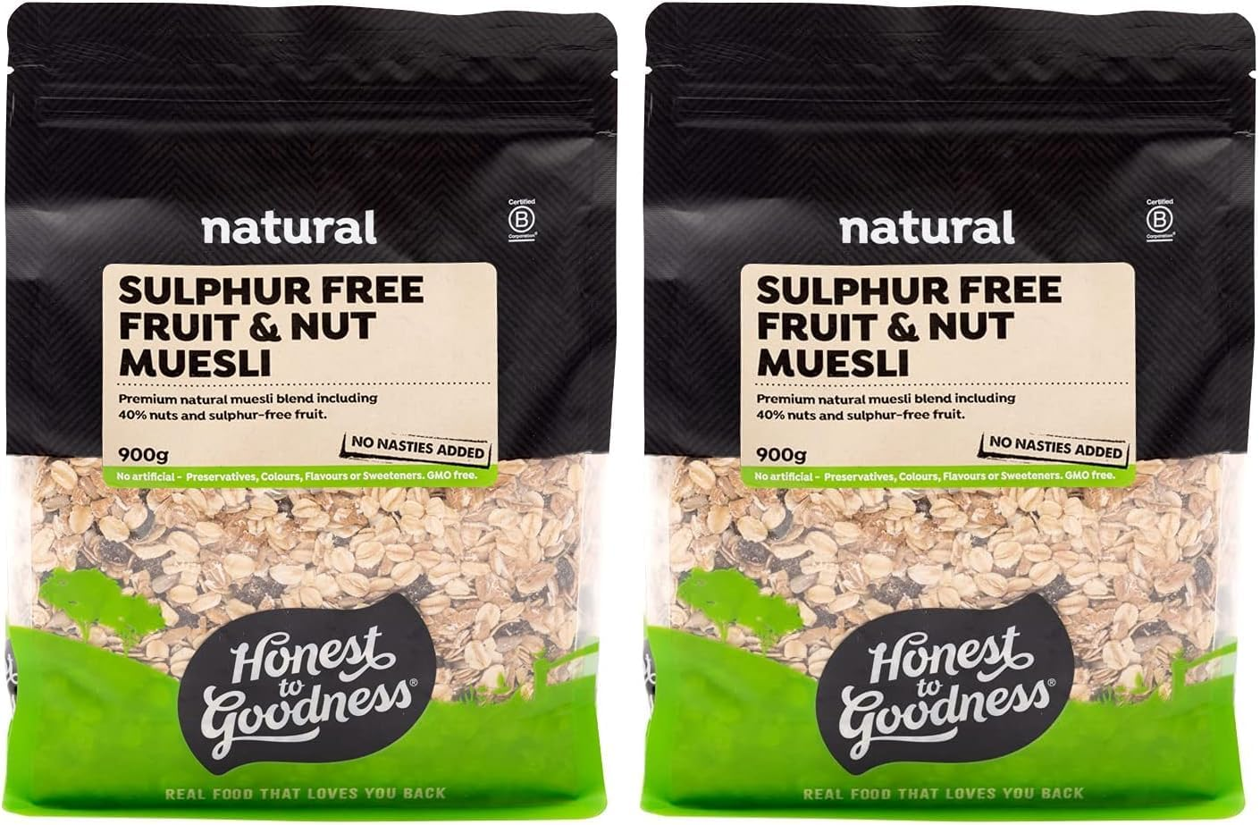 Honest to Goodness, Sulphur Free Fruit & Nut Muesli, 900G - a Handcrafted Blend, Made from Premium Ingredients. to Make Bircher Muesli or Enjoyed with Fresh Fruit. image number 3